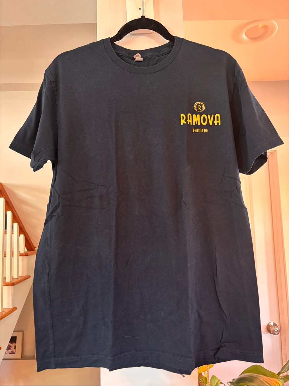 Chicago’s Ramova Theatre Navy Logo Tee - Size XL